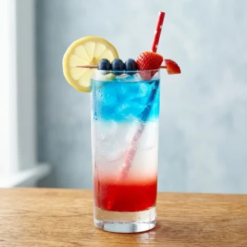 4th of July Mocktail (The Layered Red, White & Blue That Actually Holds)