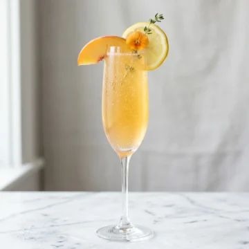Peach Bellini Mocktail (The Non-Alcoholic Version That Actually Works)