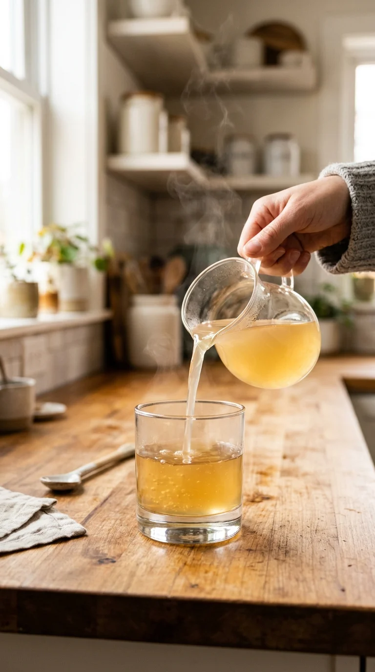 gelatin trick weight loss drink served before a meal