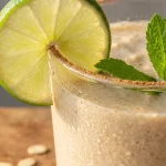oat trick for weight loss recipe in a rocks glass with lime