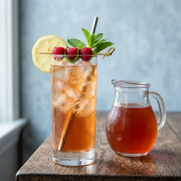 Raspberry Iced Tea Recipe: Fresh Berries, Strong Black Tea, 20 Minutes