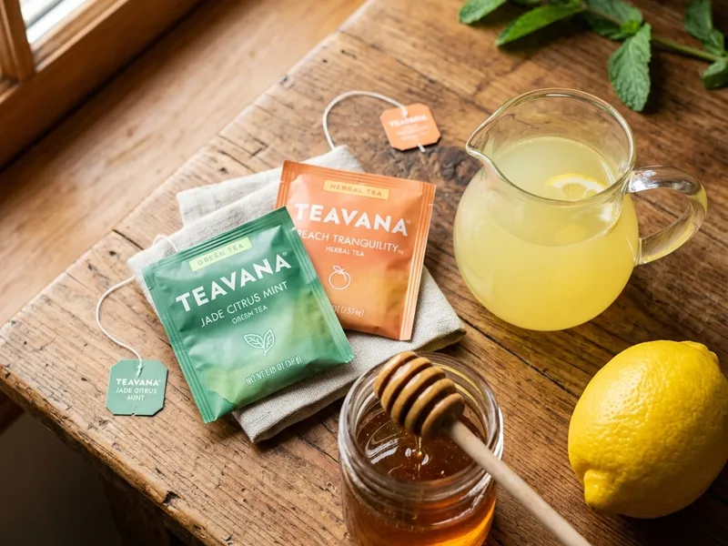 Ingredients for starbucks medicine ball tea recipe: green tea, peach tea, lemonade, honey